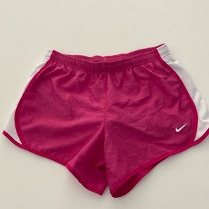 Girls Kids Nike Drive-Fit Athletic Gym Shorts Standard Fit sz large Pink